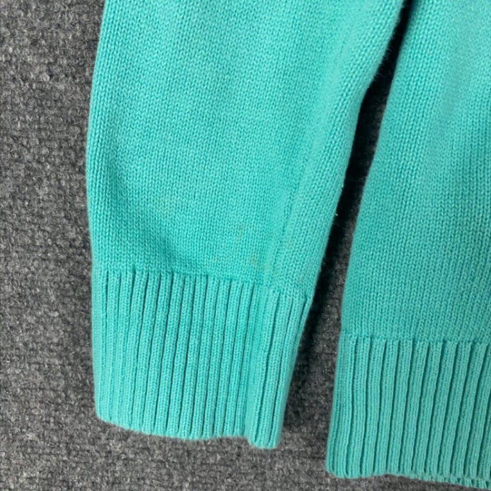 Pendleton Cardigan Women's Small Petite Blue Knit 100%‎ Cotton PS - Picture 8 of 11